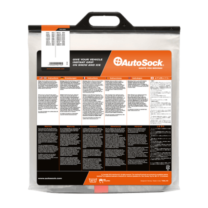 AutoSock snøsokker produktemballasje for gaffeltrucker (bak) AF12